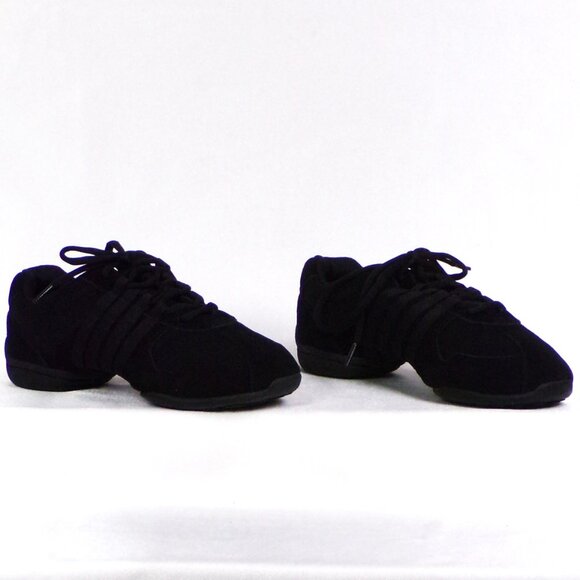 SANSHA SKAZZ 9M black split-sole ballet/exercise sneakers suede/canvas uppers - Picture 5 of 16